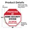 Signmission Protected By Home Security System 2, 18 Inch X 18 Inch, Vinyl Decal OC-D-18-3 - alternate 3