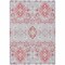 Homeroots 5' X 8' Blush Sky Blue And Brown Oriental Washable Indoor Outdoor Area Rug 597669 - alternate 3
