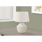 Homeroots 20" Cream Concrete Urn Table Lamp With Cream Empire Shade 545867 - alternate 4