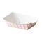Smarty Had A Party 5 lb Red Plaid Paper Food Trays, 500PK 5615-RP-CASE - alternate 1