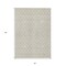Homeroots 5' X 8' Beige And Ivory Geometric Washable Indoor Outdoor Area Rug 596076 - alternate 6