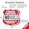 Signmission Private Property Shield Sign No Soliciti, 12 inch X 12 inch, Plastic Sign, 2PK SHI-P-2PACK-12-452 - alternate 2