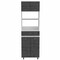 Homeroots 79in Gray Pantry Cabinet with Three Storage Shelves 403763 - alternate 1