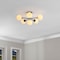 Jonathan Y Olivier Parisian 24" 6-Light Globe Modern Industrial Iron Bistro LED Semi Flush Mount, Black JYL9542B - alternate 6