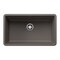Blanco Precis 30" Single Bowl, Volcano Gray 443120 - alternate 1