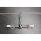 Kingston Brass Two-Handle Wall Mount Bridge Kitchen Faucet, Polished Nickel KS2446PL - alternate 3