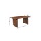 Homeroots 72" Brown Solid Wood Double Pedestal Base Dining Table 635857 - alternate 6