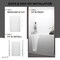 Anzzi 60 x 60 2-Piece Glue-Up Acrylic Shower Wall Set in White with 4 in. Square Tile SW-6060SQ4-WH - alternate 3