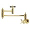 Kingston Brass Wall Mount Pot Filler Faucet, Polished Brass KS3102ZX - alternate 1