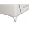 Homeroots 71" White Italian Leather Sofa With Silver Legs 329687 - alternate 3
