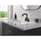 Delta Nicoli 2-Handle Centerset Pull-Down Bathroom Faucet, 7.06 in, Matte Black/Champagne Bronze 25849LF-GZPD - alternate 3