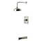 Kingston Brass Single-Handle Pressure Balanced Tub and Shower Faucet, Polished Nickel KB6346AL - alternate 1