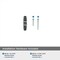 Amerock Carrione 2-1/2 in 64 mm Length Marble Black/Polished Nickel Cabinet Knob BP36647MBKPN - alternate 4