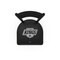 Holland Bar Stool Co 30" Blk Wrinkle Los Angeles Kings Stationary Bar Stool, Ladder Back L00430LAKing - alternate 2