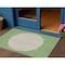 Homeroots 3' X 5' Green And Gray Striped Washable Indoor Outdoor Area Rug 597157 - alternate 1
