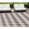 Homeroots 10' X 14' Brown Geometric Washable Indoor Outdoor Area Rug 577024 - alternate 1