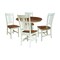 Whitewood Industries Rectangular Extension Dining Table W/ 4 Chairs, 36 in W, 30.1 in L, 48 in H, Parawood, 5 K79-36RXT-23B-C10-4 - alternate 1