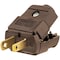 Leviton 15A 125V 2-Wire 2-Pole Hinged Cord Plug Brown 035-00101-2BP - alternate 1