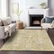 Homeroots 9' X 12' Gold Ivory And Gray Oriental Washable Indoor Outdoor Area Rug 598044 - alternate 3