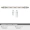Amerock London 8 in 203 mm Center-to-Center Satin Nickel/Black Chrome Cabinet Pull BP36663G10BCR - alternate 3