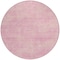 Homeroots 8' Pink Round Washable Indoor Outdoor Area Rug 598844 - alternate 5