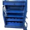 Homeroots Vintage Blue Wooden Phone Booth Bar Cabinet 388259 - alternate 6