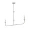Z-Lite Tova Brushed Nickel 2 Light Linear Chandelier 3049-42L-BN - alternate 5