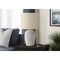 Monarch Specialties Lighting, 17"h, Table Lamp, White Rattan, Beige Shade, Transitional I 9855 - alternate 2