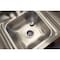Amgood Stainless Steel Wall Mount Hand Sink with Sidesplash 12 in. x 12 in. SINK WHS-1212-5D-SS-Z - alternate 4