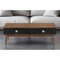Homeroots 47" Brown And Black Coffee Table With Two Drawers 520644 - alternate 1