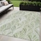 Homeroots 5' X 8' Sage Artichoke Green And Mint Green Geometric Washable Indoor Outdoor Area Rug 589243 - alternate 1