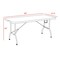 Regency Trestle 5 ft Folding Table and 4 Chairs Set, Blow Mold Plastic, Steel Frame, 60 in x 29 in, White TBM6029WH42WH - alternate 5