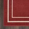 Homeroots 4' X 6' Brick Red And Ivory Indoor Outdoor Area Rug 545495 - alternate 4