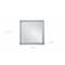 Homeroots 42" White Wood Square Lighted Dresser Mount Framed Mirror 564645 - alternate 5