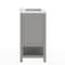 Flash Furniture Vega 30in. Vanity w/Sink, Storage Cabinet, Marble Counter & Gold Hardware, Gry/Wht FS-VEGA30-GY-HDGLD-GG - alternate 5