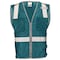Dome75 Hi-Vis Safety Vest 2X/3X Class Non-ANSI/Enhanced Visibility , Zipper 2 Pockets, 1 Mic Tab DV1281 - alternate 1