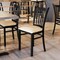 Flash Furniture HERCULES Black Ladder Back Metal Restaurant Chair - Tan Vinyl Seat XU-DG-6Q2B-VRT-TNV-GG - alternate 3