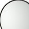 Homeroots 36" Black Metal Round Accent Mirror 607283 - alternate 4