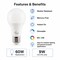 Euri Lighting A19 LED Bulb, 9W, 810 lm, 60W Eq., 2700K, E26, Dimmable, CEC/JA8, UL EA19-5020cec - alternate 5