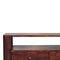 Homeroots 35in Brown Solid Wood Enclosed and Open Storage TV Stand 719185 - alternate 4