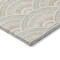 Homeroots 9' X 12' Linen Orange And Ivory Geometric Washable Indoor Outdoor Area Rug 615204 - alternate 3