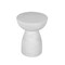 Homeroots 22" White Distressed Solid Wood Round End Table 548885 - alternate 4