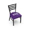 Holland Bar Stool Co BlackLogo Chair, VinylSeat L00418TexChr - alternate 1