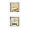 Homeroots Set Of Two A Bit of Bubbly 1 White Framed Print Bathroom Wall Art, 2PK 407199 - alternate 1