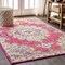 Jonathan Y Bohemian FLAIR Boho Vintage Medallion Pink/Cream 3 ft. x 5 ft. Area Rug BMF104A-3 - alternate 1