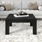 Homeroots 34" Black Wood Square Coffee Table 520923 - alternate 4