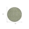 Homeroots 8' Sage Gray And Ivory Round Polka Dot Washable Indoor Outdoor Area Rug 599078 - alternate 5