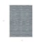 Homeroots 5' X 8' Teal Blue Aqua And Gray Striped Washable Indoor Outdoor Area Rug 587939 - alternate 5