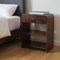 Homeroots 24" Brown Solid Wood One Drawer Nightstand 651600 - alternate 4