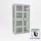 Pucel Heavy Duty Storage Cabinet, Perforated Doors and Sides, 48 in W x 90 in H x 24 in D, Gray HDSC-4884-24-4C-PERF - alternate 1